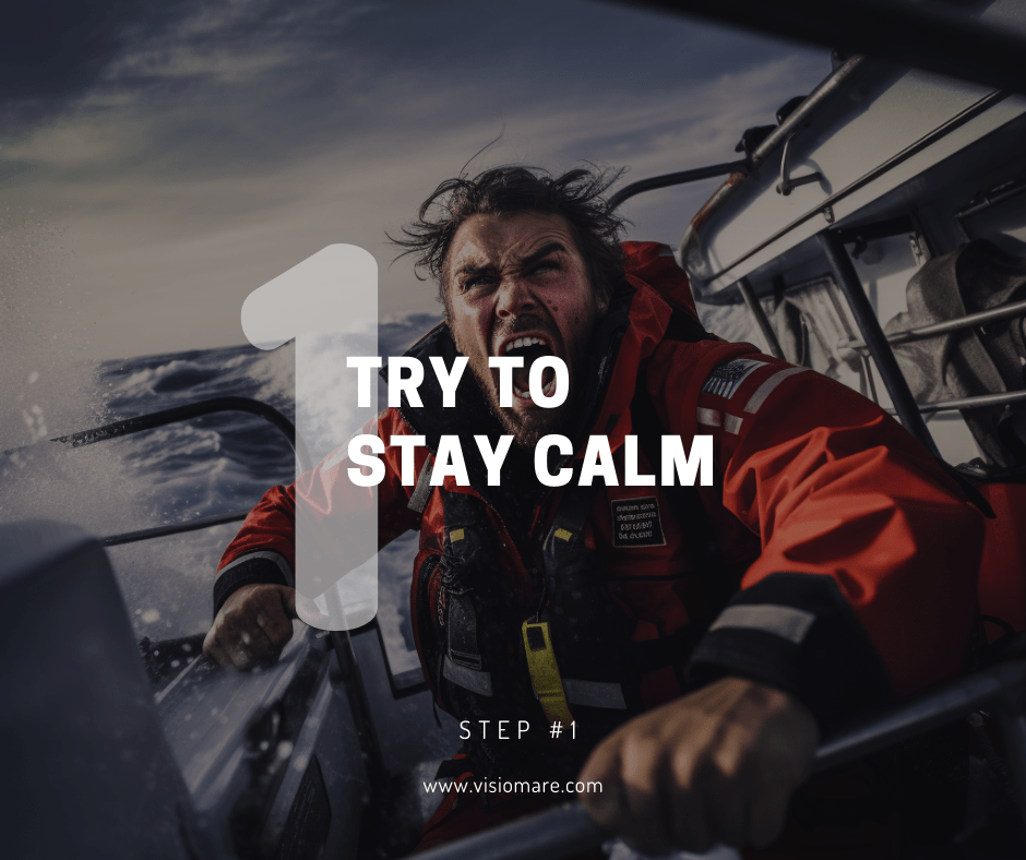 How to make a mayday call-Step 1-Try to stay calm